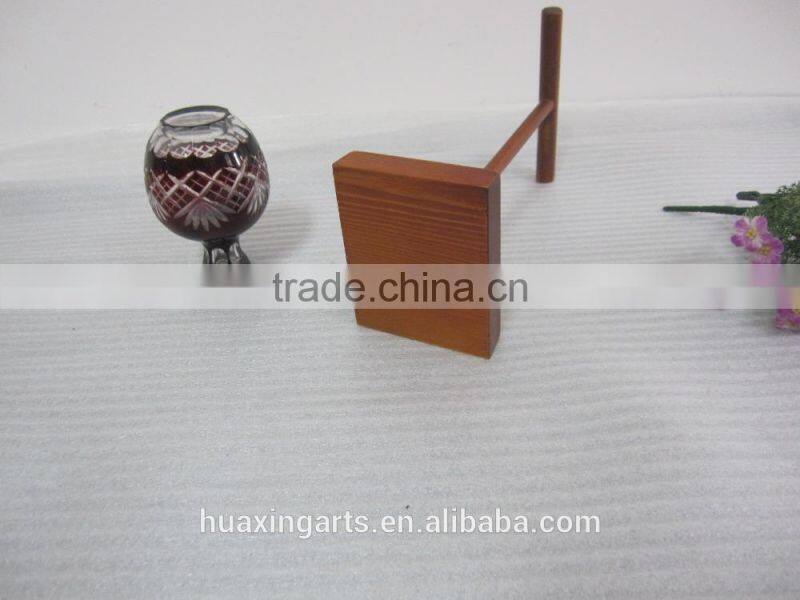 Wooden exquisite handcraft hanging glass shelves wooden shelves