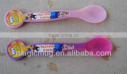 cold plastic colour changing spoon