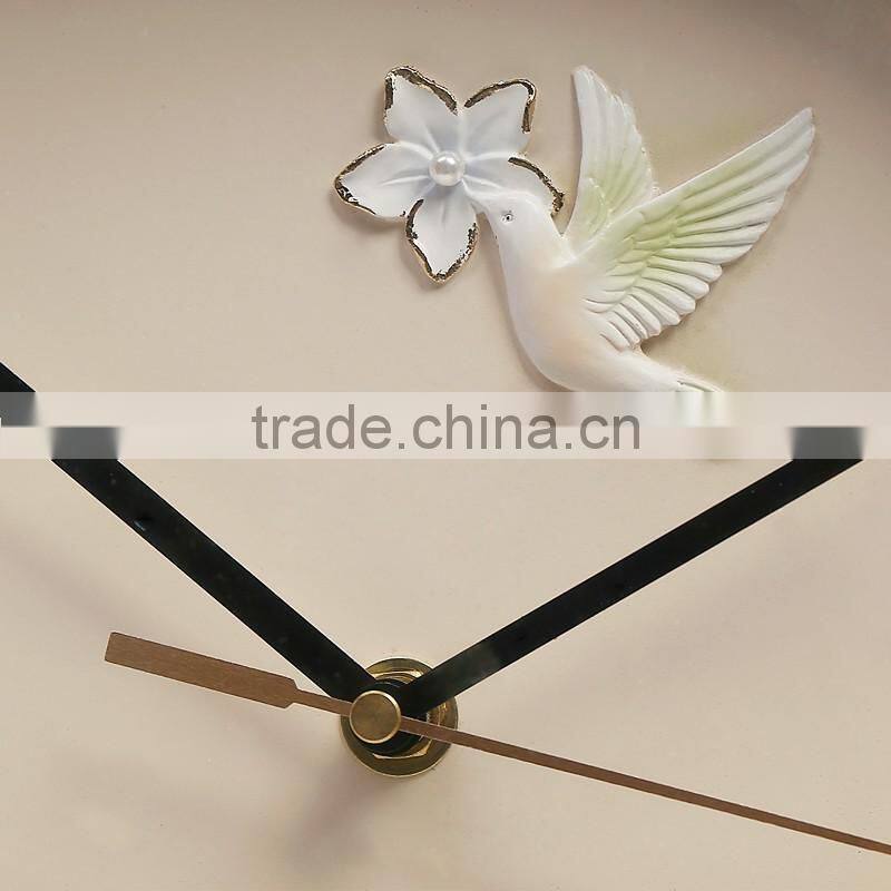 M0028 Momoda Living room dining room Creative fancy elegant 3D tree wall clock quartz home decoration gold silver art wall clock