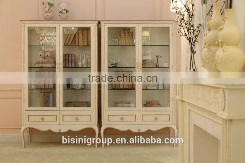 BISINI antique finished kids bedroom wooden toy storage cabinet/ kids book cabinet with doors - BF07-70355C