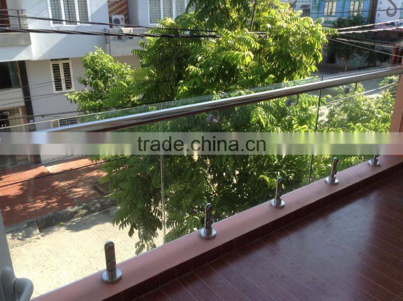 Frameless Glass Fencing Spigot/Glass Balcony Railing/Stainless Steel Spigots