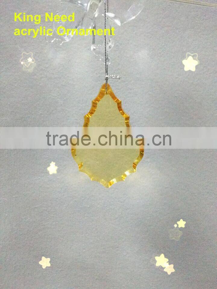 hot sale craft beauty clear acrylic crystal beads hanging ornament