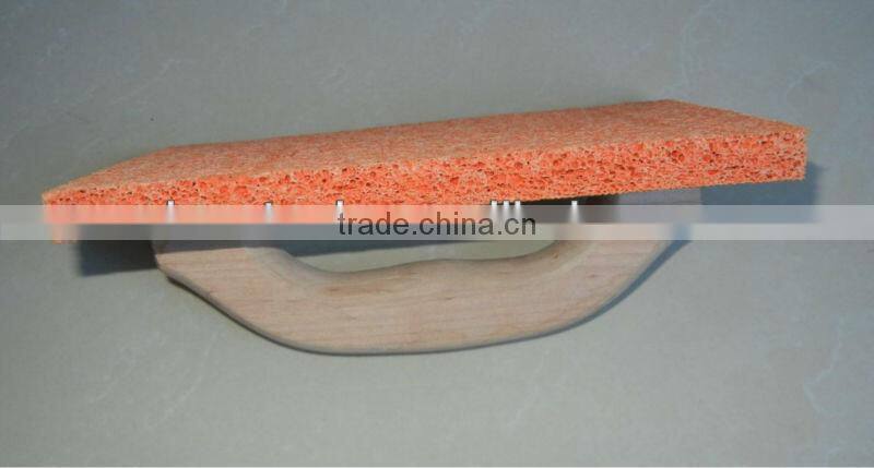 Rubber Sponge Float With Wooden handle
