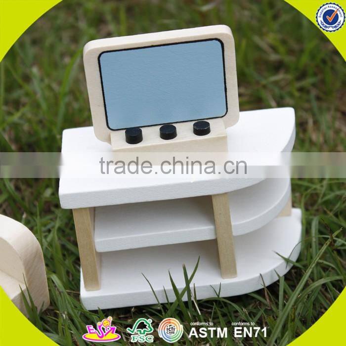 2017 newest baby wooden doll furniture, top fashion kids wooden doll furniture, best chiodren wooden doll furniture W06B045