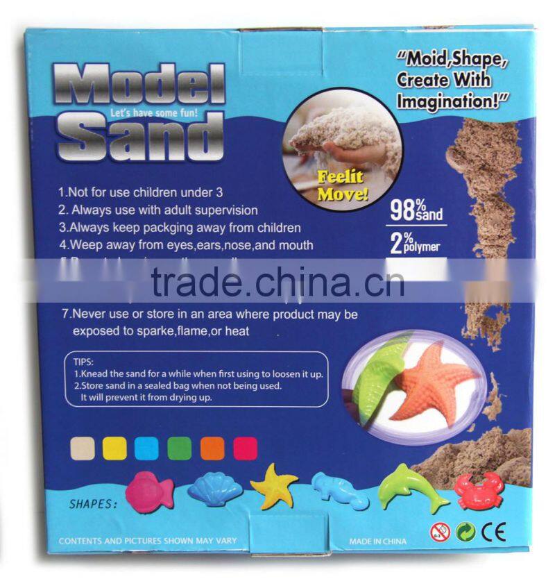 2015 DIY sand with The 6 pcs marine animal sand Molds KIT!