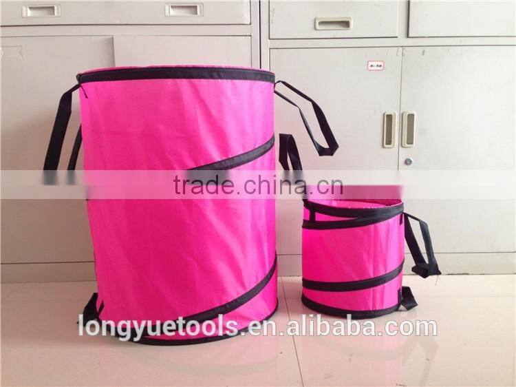 Harmless folding handled fabric toy storage bag