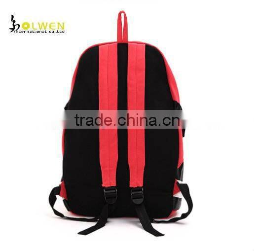 2013 special style school backpack for teen-agers with canvas