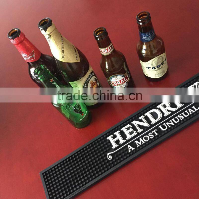 High Quality PVC customized soft rubber bar mat