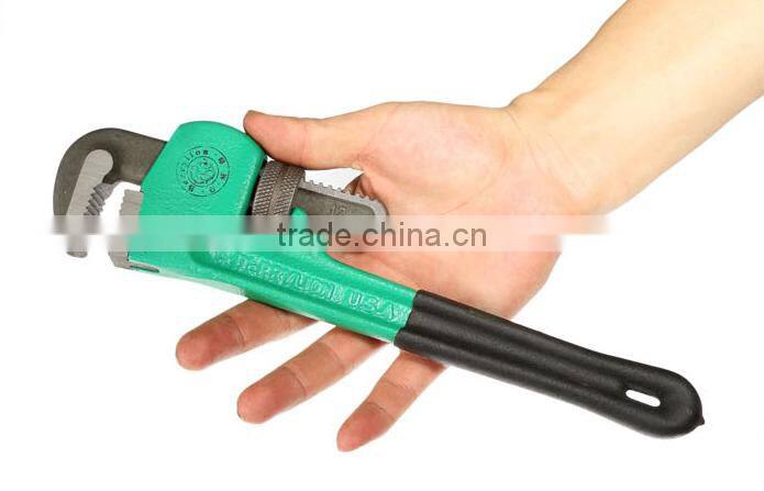 Berrylion Plastic Hanlde Pipe Wrench USA Type Heavy Duty Pipe Wrench