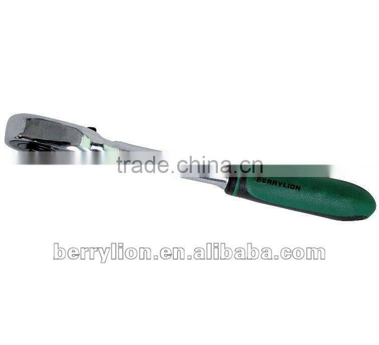 Berrylion 1/2" Automatic Shedding Ratchet Wrench PP-TPR Handle Ratchet Wrench