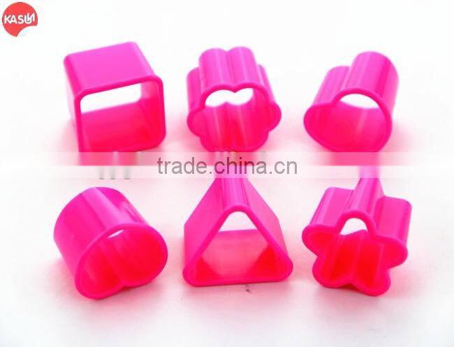 JH6603 Plastic Hand Press Cookie Cutter with Different Shape Designs