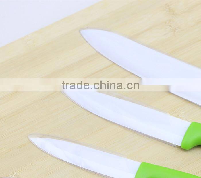 Ceramic Knives Set with Rubber Handle