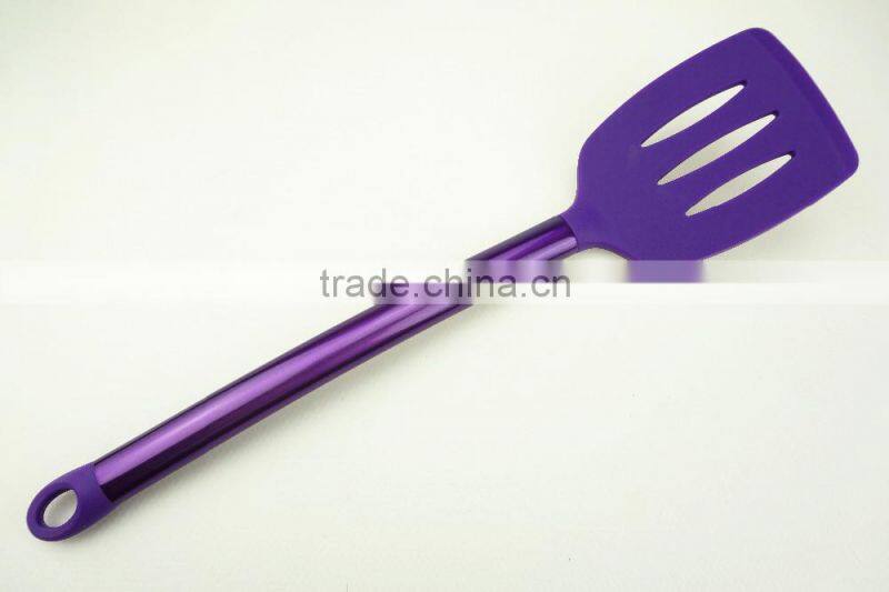 32008 New coated colorful stainless steel tube silicone Kitchen Utensils