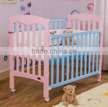 2016 solid wood baby crib baby cot custom made