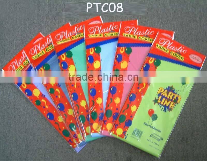 Fancy plastic Party tablecloth,disposable table cover