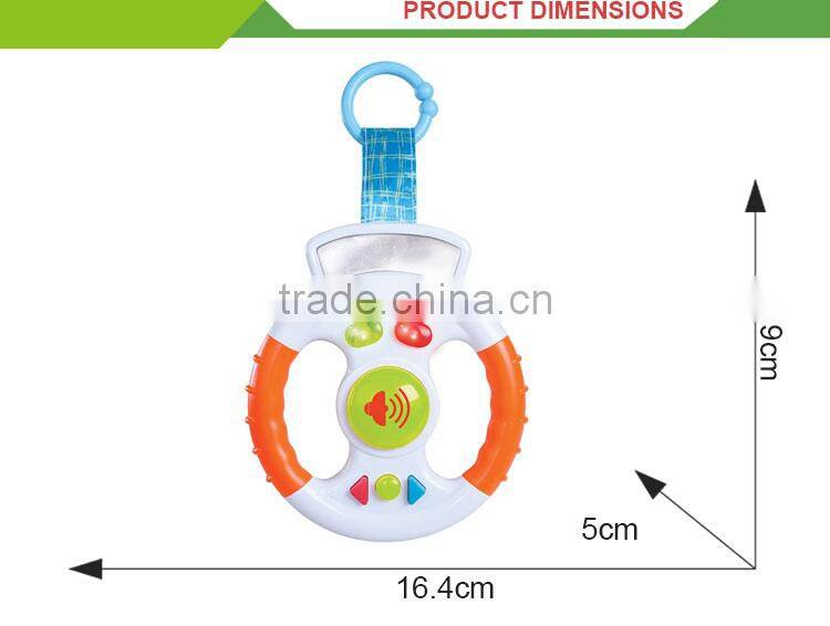 Funny Plastic Battery Operated Musical Kids Steering Wheel Toy