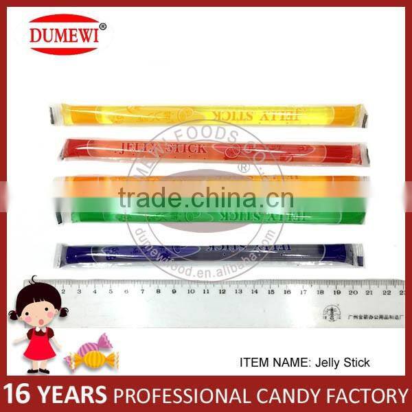 Sweet Tasted Fruit Flavor Jelly Stick in PVC Jar