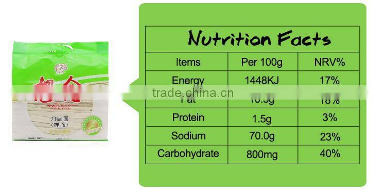 Xiang Nian Brand Wholesale Instant Dried Noodles 1000g Sliced Noodle