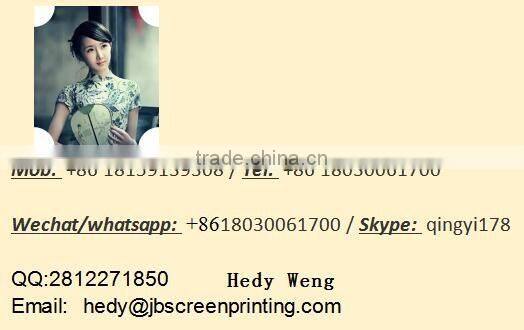 Jiabao matte high quality siliconized PET screen printing film with cold hot peeling