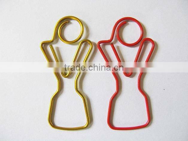 Cute shape Paper clip with tin box, business gift, toy for children and stationery