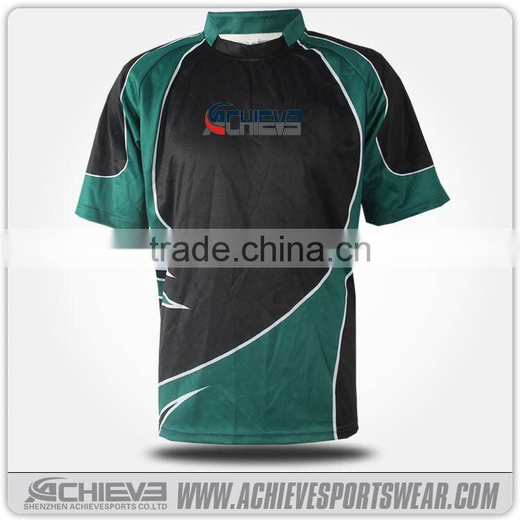 OEM rugby jersey mens plain sublimation