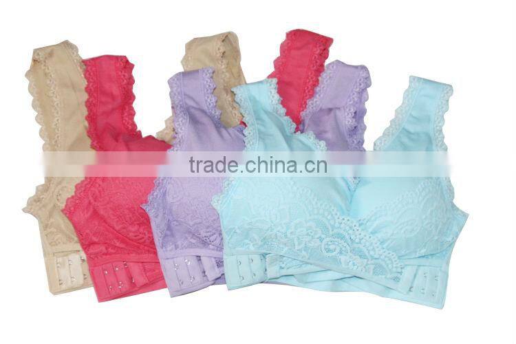 Promotion! Supermarket sexy lace genie bra with lace trimming