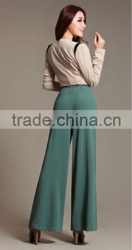 Wholesale women palazzo pants ladies cheap loose baggy pants