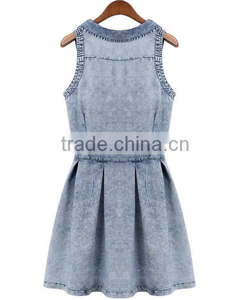 HD-D150 High quality fashion dress OEM Service Factory/jeans women dresses/ladies dress