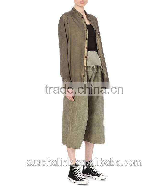 custom ladies cropped cotton trousers patterns new design