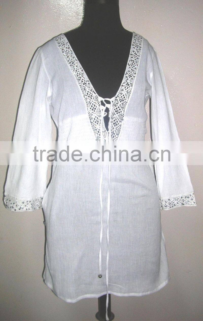beach kaftan with sequence