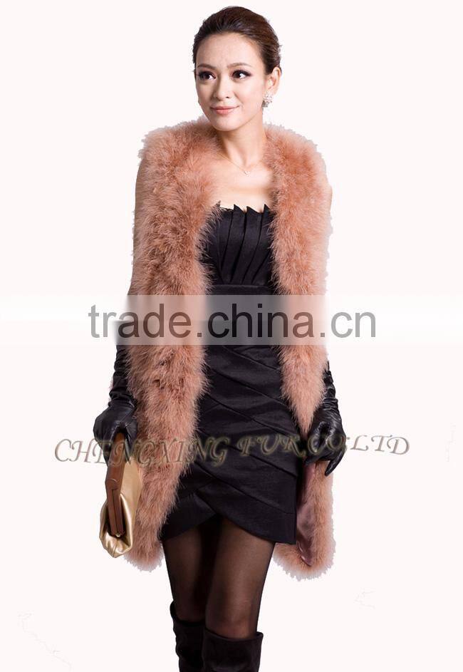 CX-G-B-137B 2017 New Design China Wholesale Womens Real Fur Vest