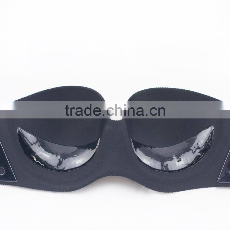 black strapless bra backless bustier