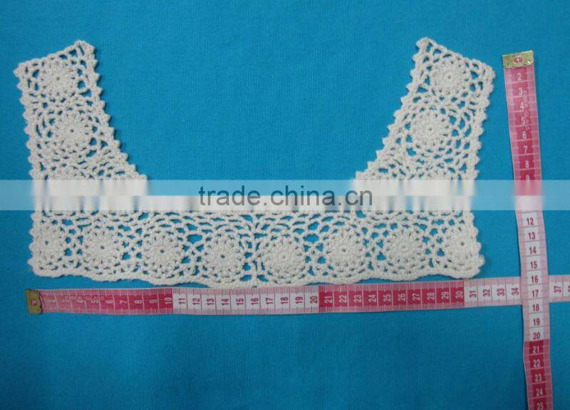100% cotton crochet neck collar embroidery pattern design