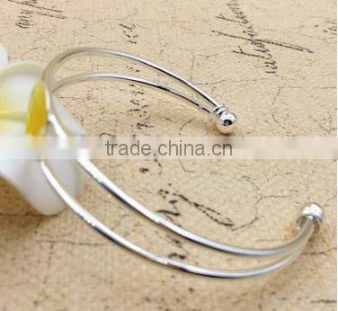 2016 stainless steel screw bangle high end ball screw bangle small ball cuff screw bangle