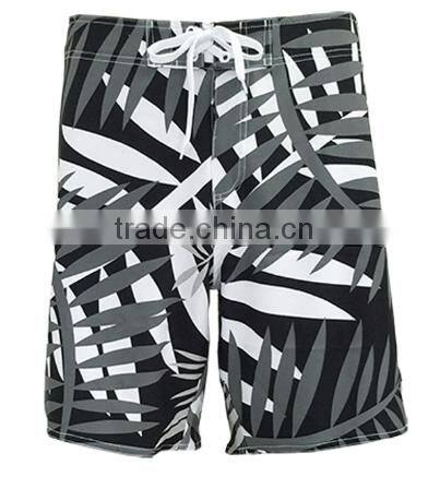 Hot sale beach shorts with a side pocket custom mens swimwear