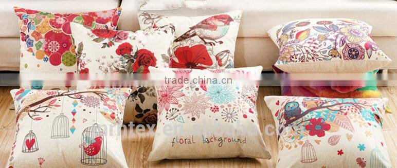 Custom made in china 100 polyester printed sofa cushion , cushion covers