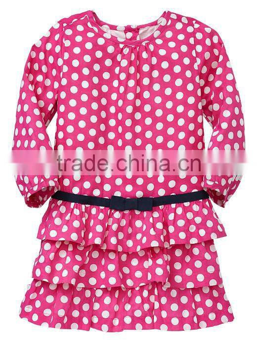 GIRLS ANIMAL PRINTED RUFFLE DRESS