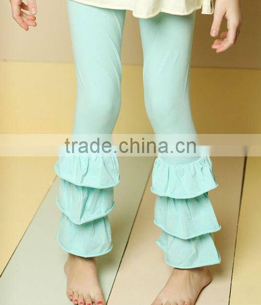 fashion pencil pants for kid girls children wrinkled pencil pant Spring Autumn new Children ruffle elastic force Pencil trouser