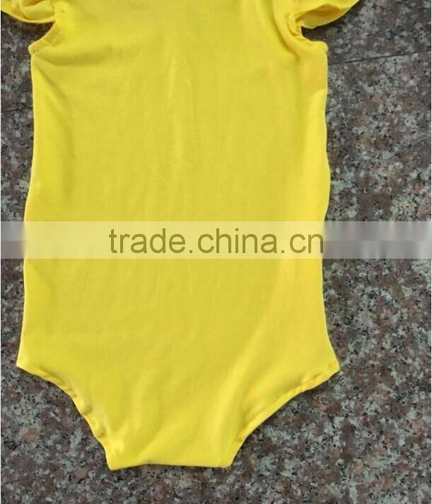 Toddler Girls Soild Color Cotton Romper Flutter Sleeve Romper Baby Bulk Boutique Baby Girl Rompers Wholesale 2016