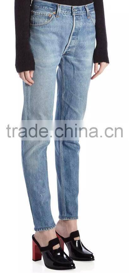 High Quality Stretchy High Rise Skinny Jeans Pants with Five Pockets