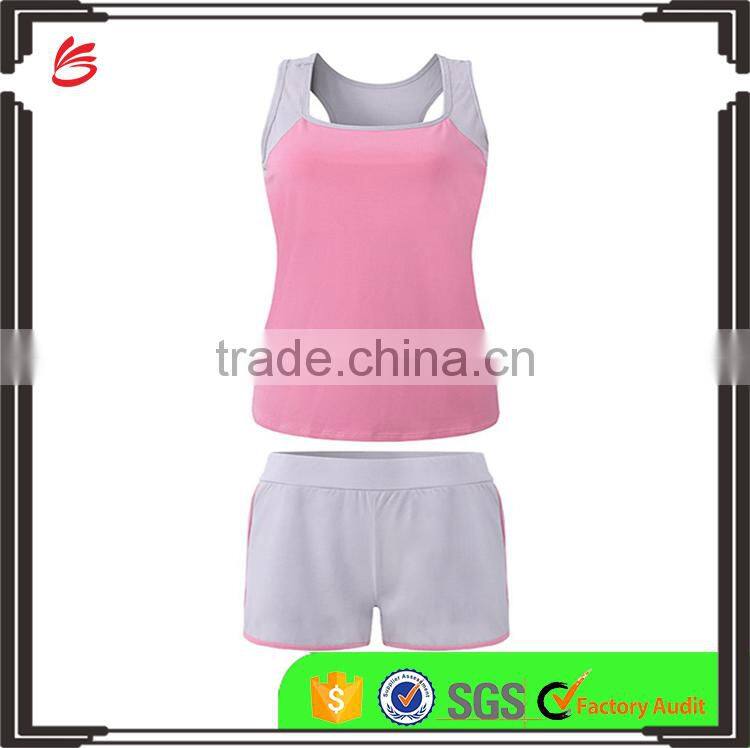 2017 OEM custom plain womens tracksuit set ladies tracksuit morning run blank tracksuit with hood