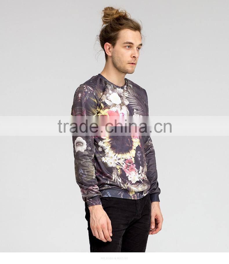 Unisex autumn/winter long sleeve crewneck fleece funny couple sweatshirt