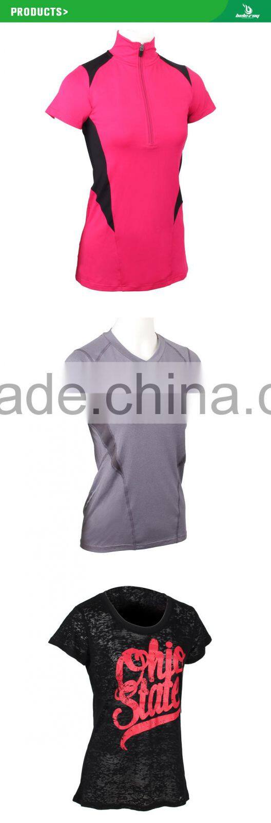 Custom women dri fit t-shirt design,logo customized hight quality gym Tee shirt