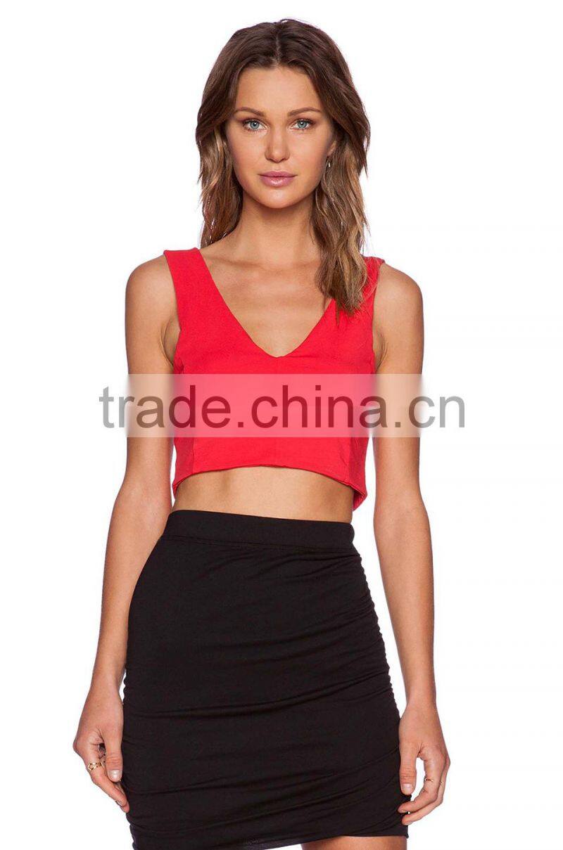 cotton lycra crop top