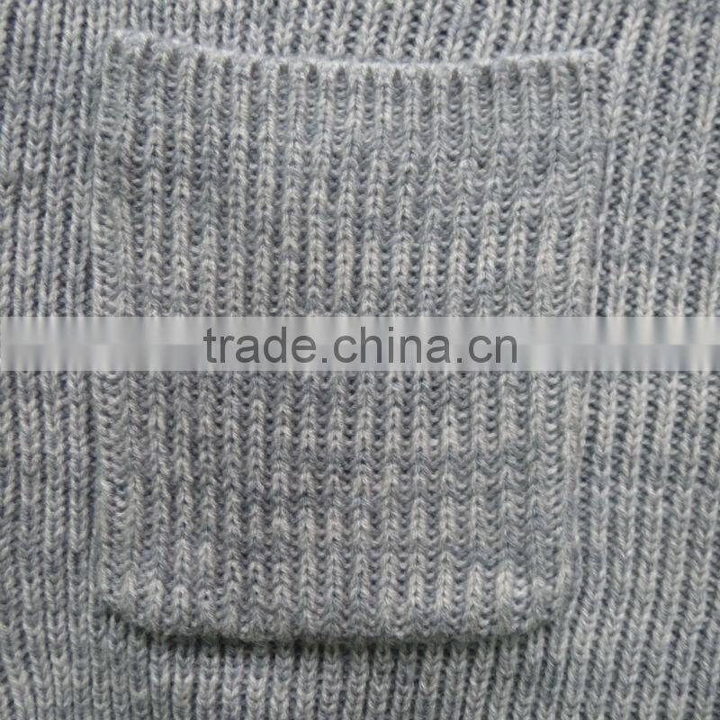 V neck white buttons design cardigan casual men knitted sweater men