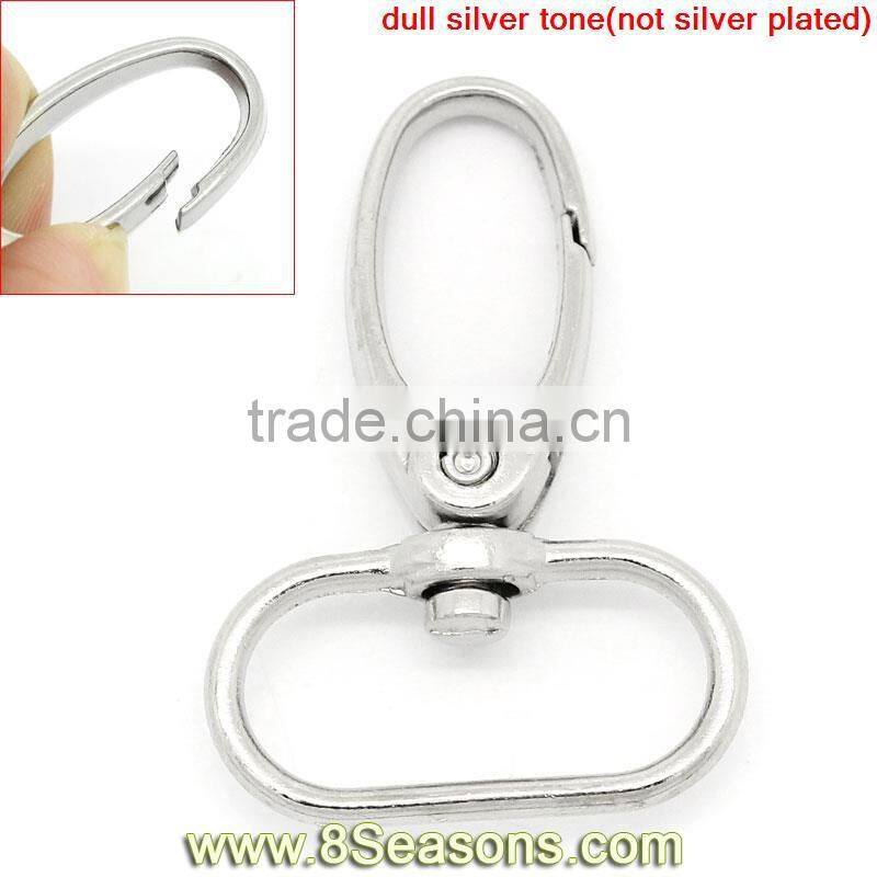 Silver Tone Hook Lobster Swivel Clasps Trigger Clips Snap For Key Ring ,20PCs,8seasons