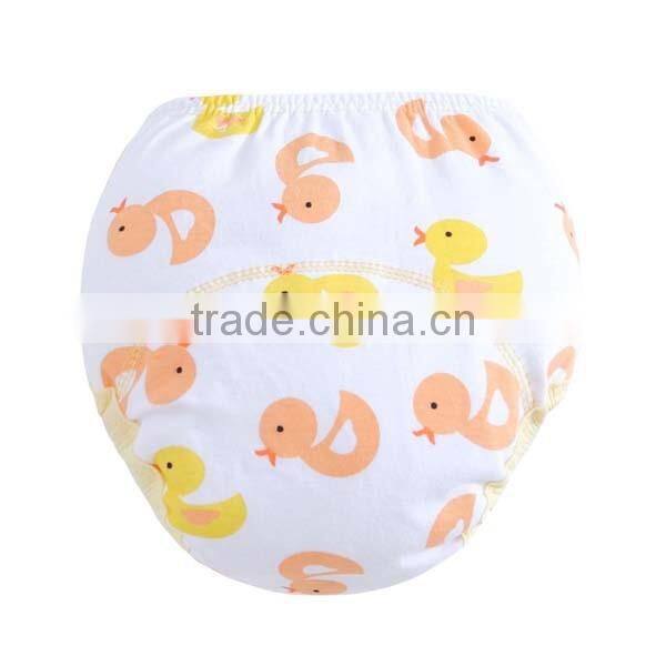 pretty flower printed style wholesale 100% cotton baby cloth diaper