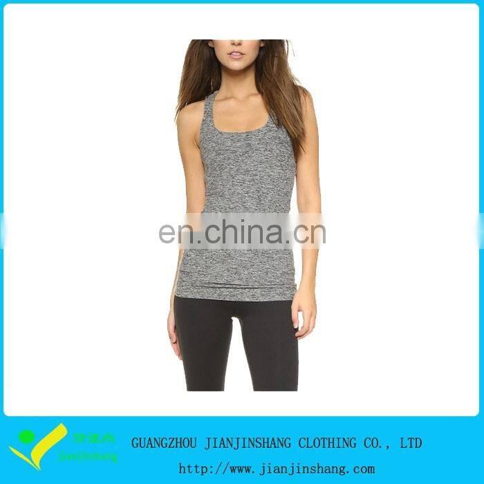50% Cation 50% Polyester High Qualtiy Fitness Womens Bulk Tank Top