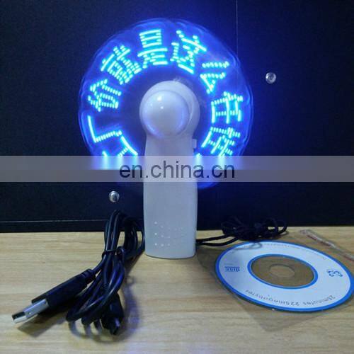 LED message fan, LED fan, hand fan for christmas decorations