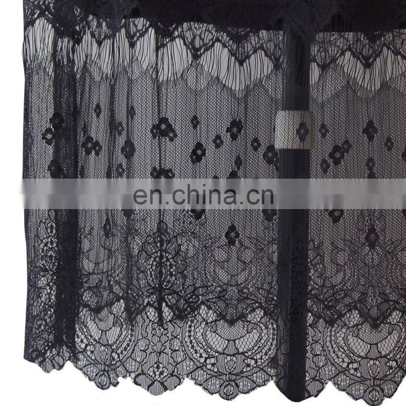 New style sexy lace knee length skirt with underskit